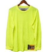 Wholesale - M-XXL MEN NEON LIME LONG SLEEVE THERMAL CREW SHIRT -BASS CREEK OUTFITTERS C/P 12, UPC: 193188651475